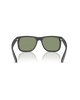 The Ray-Ban Justin Classic Sunglasses in Matte Opal Grey & Green