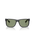 The Ray-Ban Justin Classic Sunglasses in Matte Opal Grey & Green