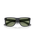 The Ray-Ban Justin Classic Sunglasses in Matte Opal Grey & Green