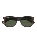 The Ray-Ban Justin Polarised Sunglasses in Havana