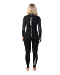 Womens Response 4/3mm Back Zip Wetsuit in Black
