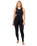 Womens Response 3/2mm Long Jane Wetsuit in Black