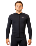 Response 3mm Flatlock Wetsuit Jacket in Black
