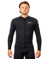 Response 3mm Flatlock Wetsuit Jacket in Black
