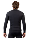 Response 3mm Flatlock Wetsuit Jacket in Black