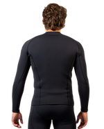 Response 3mm Flatlock Wetsuit Jacket in Black