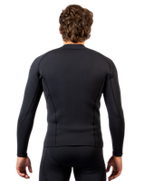 Response 3mm Flatlock Wetsuit Jacket in Black