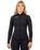 Womens Response 3mm Flatlock Wetsuit Jacket in Black