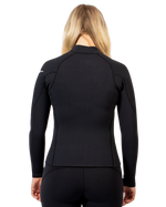 Womens Response 3mm Flatlock Wetsuit Jacket in Black