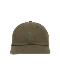 The Roark Mens Made To Fade 6 Panel Strapback Cap in Washed Military