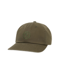 The Roark Mens Made To Fade 6 Panel Strapback Cap in Washed Military