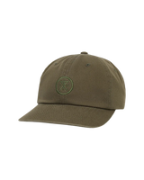 The Roark Mens Made To Fade 6 Panel Strapback Cap in Washed Military