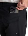 The Roark Mens Layover Pro Traveler Trousers in Black