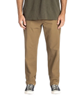 The Roark Mens Layover Pro Traveler Trousers in Dark Khaki