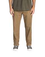 The Roark Mens Layover Pro Traveler Trousers in Dark Khaki