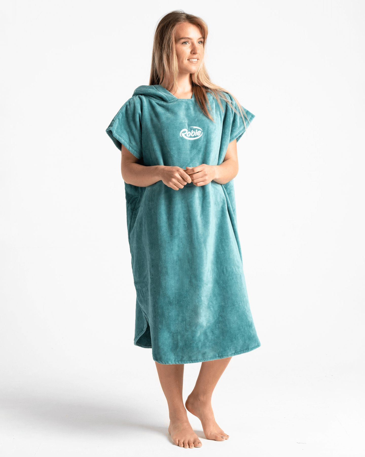 The Robie Original-Series Short Sleeve Changing Robe in Blue | Anns ...