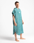 The Robie Original-Series Short Sleeve Changing Robe in Oil Blue