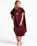 The Robie Original-Series Short Sleeve Changing Robe in Wine
