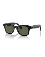 The Ray-Ban Meta Wayfarer Sunglasses in Shiny Black | Available at Anns Cottage