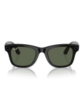 The Ray-Ban Meta Wayfarer Sunglasses in Shiny Black | Available at Anns Cottage