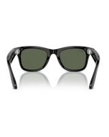 The Ray-Ban Meta Wayfarer Sunglasses in Shiny Black | Available at Anns Cottage