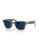 The Ray-Ban Wayfarer Meta Gen 2 Sunglasses in Transparent Grey & Clear Sapphire