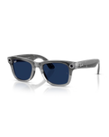 The Ray-Ban Wayfarer Meta Gen 2 Sunglasses in Transparent Grey & Clear Sapphire