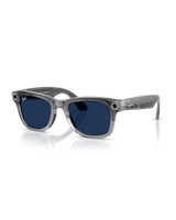 The Ray-Ban Wayfarer Meta Gen 2 Sunglasses in Transparent Grey & Clear Sapphire