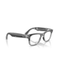 The Ray-Ban Wayfarer Meta Gen 2 Sunglasses in Transparent Grey & Clear Sapphire