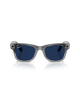 The Ray-Ban Wayfarer Meta Gen 2 Sunglasses in Transparent Grey & Clear Sapphire