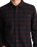 Crossroads Flannel Shirt in Dark Brown