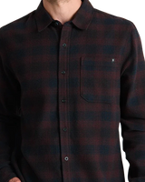 Crossroads Flannel Shirt in Dark Brown