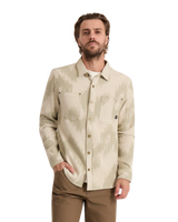 Journey Jacquard Flannel Shirt in Oat