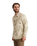 Journey Jacquard Flannel Shirt in Oat