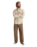 Journey Jacquard Flannel Shirt in Oat