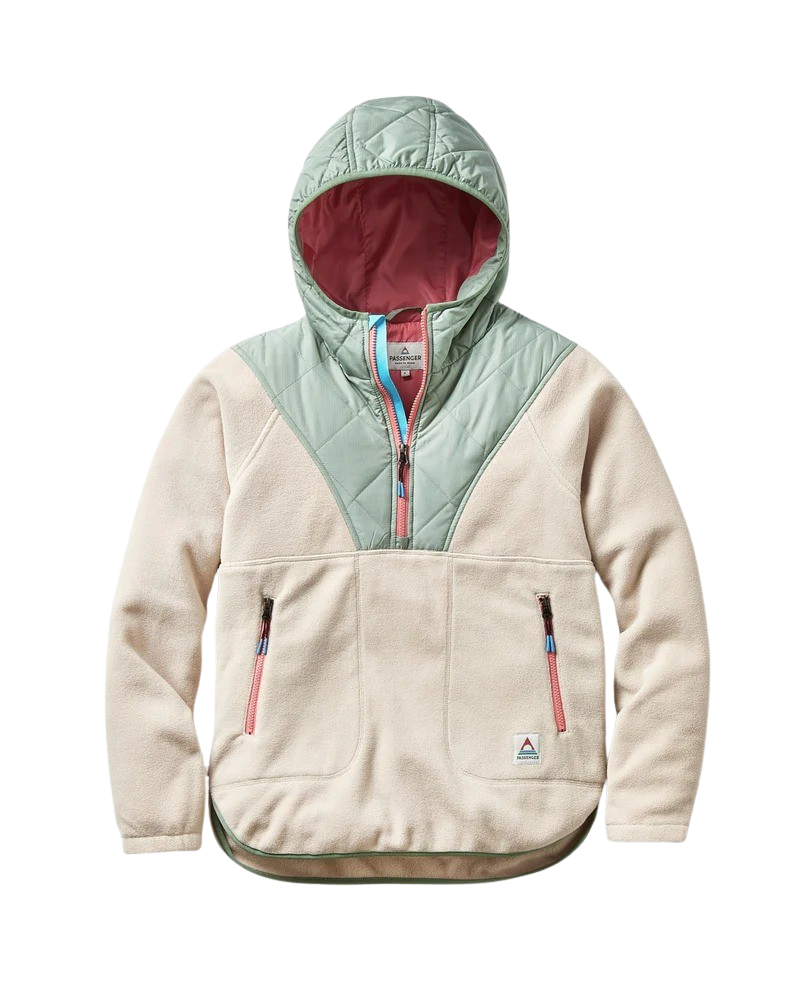 Juana 1/4 Zip Fleece Jacket in Oatmeal