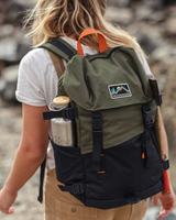 The Passenger Boondocker 26L Backpack in Black & Khaki