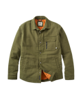 The Passenger Mens Taranaki Canvas Overshirt in Khaki