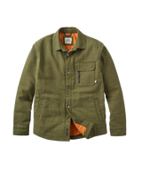 The Passenger Mens Taranaki Canvas Overshirt in Khaki