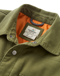The Passenger Mens Taranaki Canvas Overshirt in Khaki