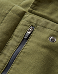 The Passenger Mens Taranaki Canvas Overshirt in Khaki
