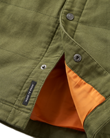 The Passenger Mens Taranaki Canvas Overshirt in Khaki