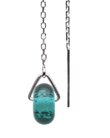 The Nalu Beads Beach Drop Thread Earrings in Silver