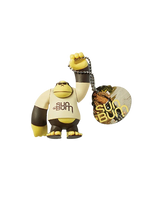 Lucky Bum Figure Keyring in Multi