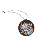 The Santa Cruz Flaming Dice Air Freshener in Orange Scent