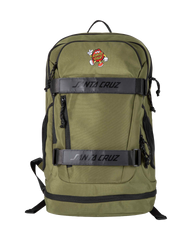 The Santa Cruz Mens Dot Guy Skatepack in Deep Olive