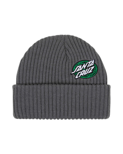 The Santa Cruz Mens Global Oval Dot Beanie in Storm Grey