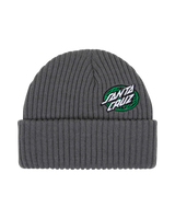 The Santa Cruz Mens Global Oval Dot Beanie in Storm Grey