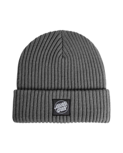 The Santa Cruz Mens Opus Dot Label Beanie in Flint