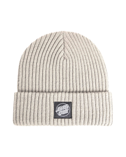 Opus Dot Label Beanie in Unbleached Cotton